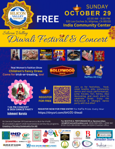 Inaugural SVCCC Diwali Festival & Concert: SVC Chamber Highlights Silicon Valley Cultural Diversity & Small Businesses