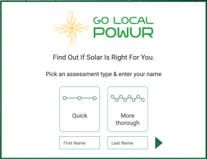 Go Local Powur Solar Calculator