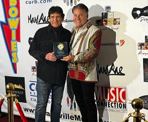John Michael Ferrari and Al Bowman on Nashville Music Awards red carpet