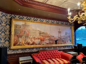 Prestige Fine Art paints powerful painting from New York Historical Society for CEO office “Course of the Empire” Cole