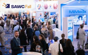 SAWC Fall attendees in the Exhibitor Hall