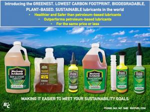 B3C Fuel & Oil Solutions Revolutionizes the World of Lubricants with the GREENEST, LOWEST CARBON FOOTPRINT, BIODEGRADABLE, PLANT-BASED, SUSTAINABLE lubricants in the world