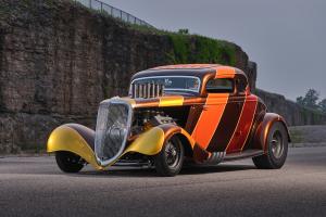 Crazy painted, cool 1934 Ford Coupe