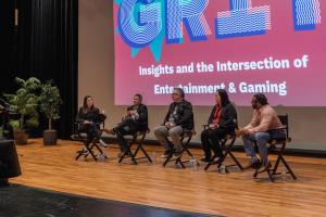 GRIT Conference panel discussion on entertainment and gaming.
