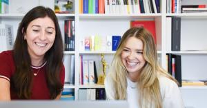 Team members of the ArtVersion digital design agency collaborating.