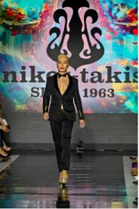 Elton Ilirjani International Model, Activist Celebrates 60 Years of Nikos-Takis Haute Couture at Athens Fashion Week