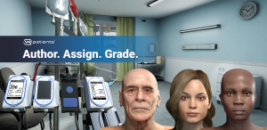 patient avatars in ER with infusions pump next to them.