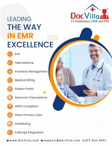 DocVilla best EMR EHR and practice management software for independent medical practices