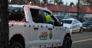 Feliz Navidad from the Grinch of Gresham during the Holiday Light Cruise