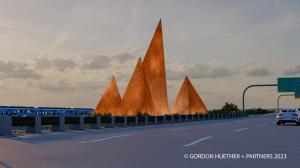 Gordon Huether: "The Peaks" at Salt Lake City International Airport, ©Gordon Huether + Partners 2023