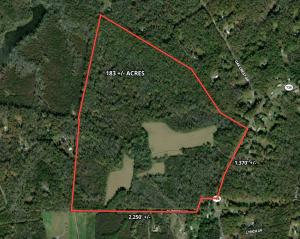  online auction of 183 +/- acres of timber and tillable land on Partlow Road and Duerson Lane in Spotsylvania County, VA