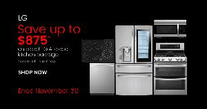 Save Up to $875 on a 4-Piece LG Kitchen Package at the Appliances Connection Cyber Monday Sale