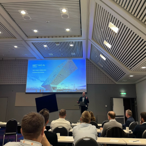 Joel Varty presenting at Boyeco