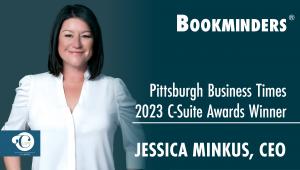 Jessica Minkus, Bookminders CEO, 2023 Pittsburgh Business Times C-Suite Award Winner
