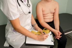 Figure 1 Provider talking with child about healthy habits