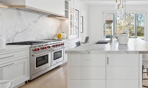 Hide-A-Trim Outlet Kit Installed in Kitchen Island