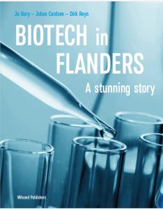 Cover of the new book 'Biotech in Flanders - A Stunning Story'