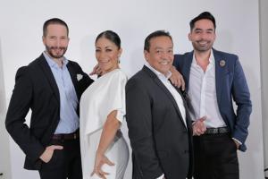Cast from “A Ritmo de Bohemia” (From left to right), Rodrigo ROCA Cuevas, Rosy, Arango, Carlos Cuevas y Ricardo Caballero.  Every Thursday they launch a new episode on YouTube.