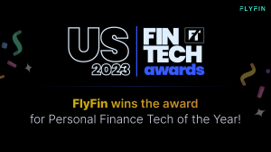 FlyFin wins the award for Personal Finance Tech of the Year!
