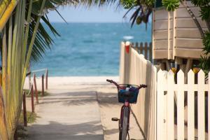 Bicycle at the beach -- peace of mind through financial security