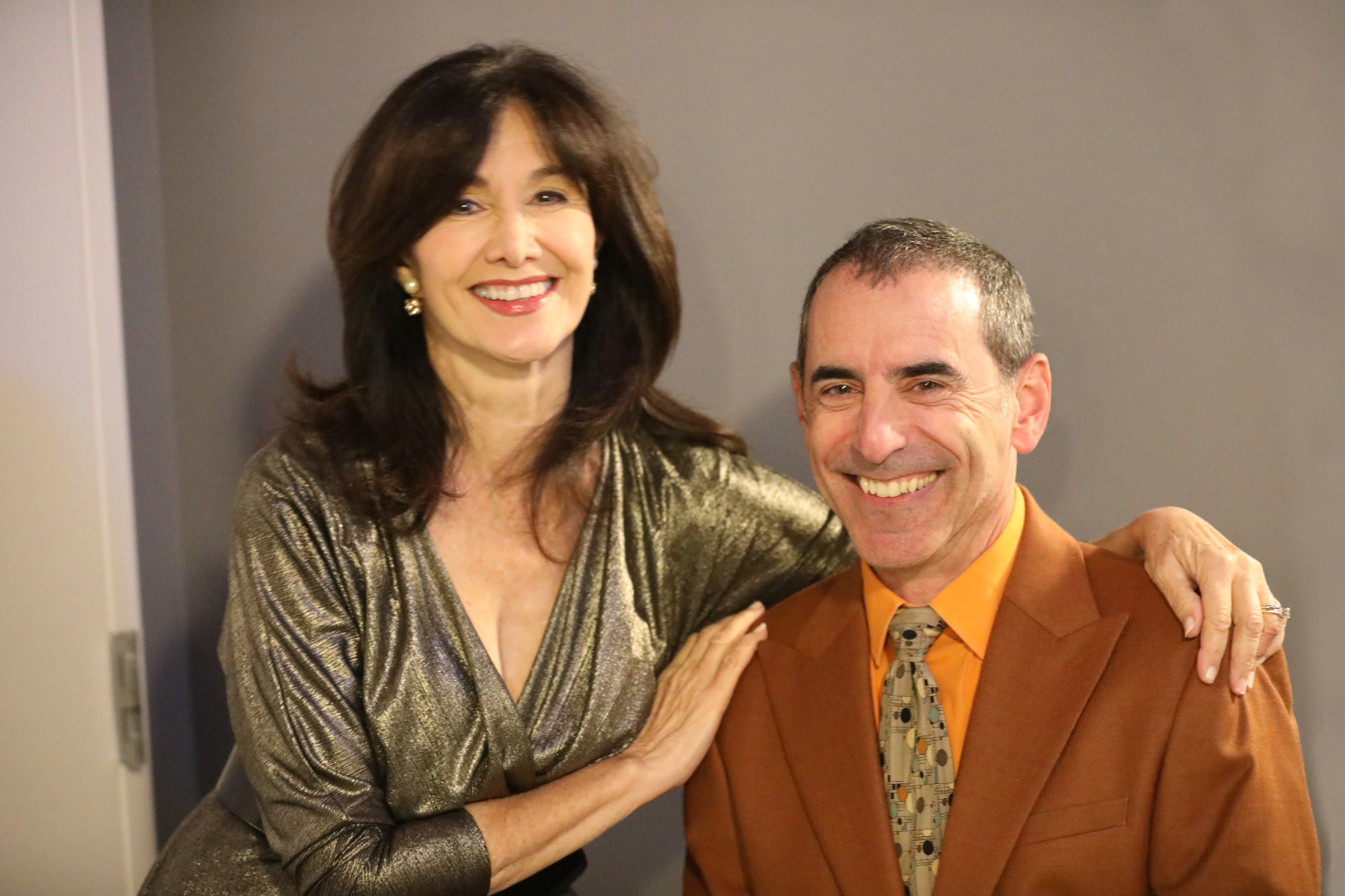 Host Joyce Kulhawik with Brian De Lorenzo - Photo by Deborah J Karson