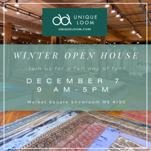 Unique Loom is hosting a Winter Open House on Thursday, December 7, from 9 am to 5 pm for guests to experience the new Haerfest Collection.