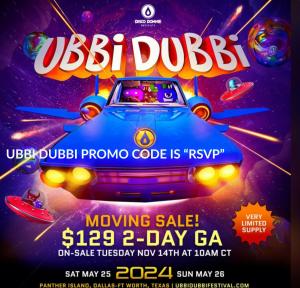 Discount passes ubbi dubbi 2024
