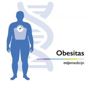 Mijnmedicijn Obesitas DNA rapportage - Gezet Persoon met weegschaal illustratie
