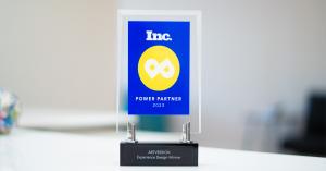 A photo of the Inc. Power Partner Award