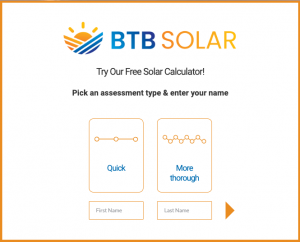 BTB Solar Calculator