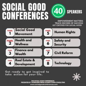 Kristen Thomasino Global Social Good Artist develops 8 Social Good Conferences to encourage positive change in our world.
