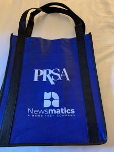 Newsmatics and PRSA Tote bag