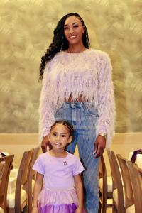 Chlanee Johnson, President of the Ladies of Lupus Foundation and daughter Celebritee