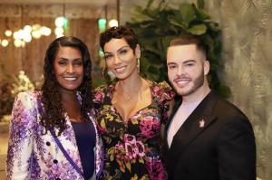 Ladies of Lupus Foundation Vice President Renee Tims with Nicole Murphy and Michael Snell PhD