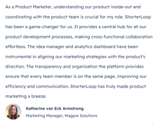 Customer Testimonial from Katherine van Eck Armstrong, Marketing Manager, Magpie Solutions