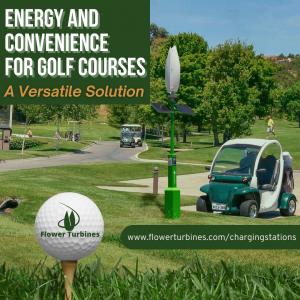 Golf Course with Flower Turbines