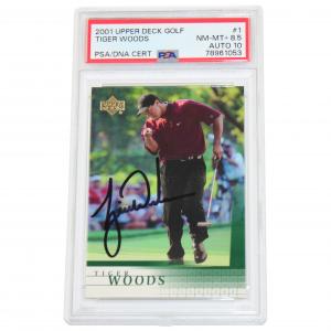 Highly Sought After One of a Kind Tiger Woods Signed Golf Card Being Sold in Global Online Auction