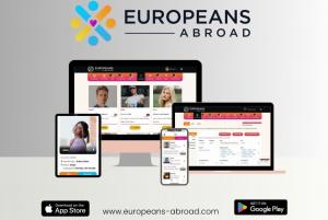 Europeans Abroad - International Dating Platform available on website and app.