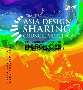 Official poster of Asia Design Sharing Council Meeting and Seminar 2023