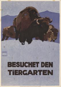 Ludwig Hohlwein, Besuchet den Tiergarten. 1912. ($10,625)