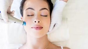 Woman Receiving Hydrafacial At Laccura Medical Spa, Highland Park