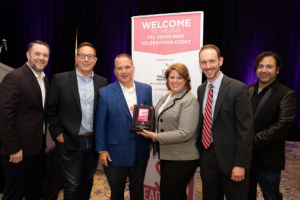 OnderLaw team accepting award