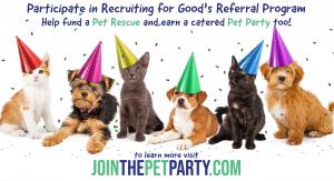Recruiting for Good Launch The Sweetest Pet Reward Party Catered By Celebrity Chef