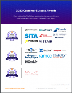 The Top Aviation Management Software Vendors According to the FeaturedCustomers Fall 2023 Customer Success Report
