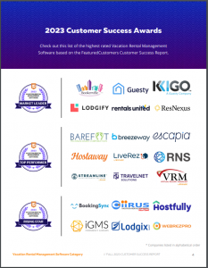 The Top Vacation Rental Management Software Vendors According to the FeaturedCustomers Fall 2023 Customer Success Report