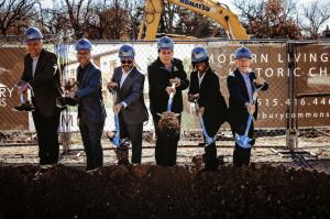 Developers of Waterbury Commons celebrate with groundbreaking ceremony.
