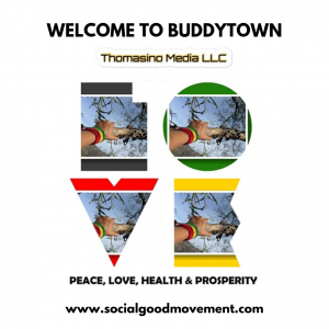 Thomasino Media LLC Logo with the Social Good Movement, created by CEO Kristen Thomasino