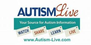 The words Watch Share Learn Autism Live