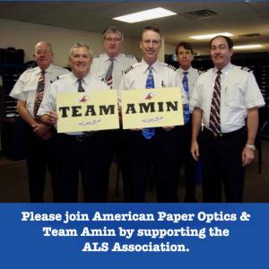 American Paper Optics CFO/COO Paulo Aur announces a limited release of ALS eclipse glasses supporting the ALS Association in honor of his brother Amin Aur.  His Team Amin has already raised $100k for this nonprofit.