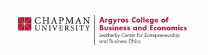 The Leatherby Center for Entrepreneurship is a part of the Argyros College of Business and Economics, at Chapman University